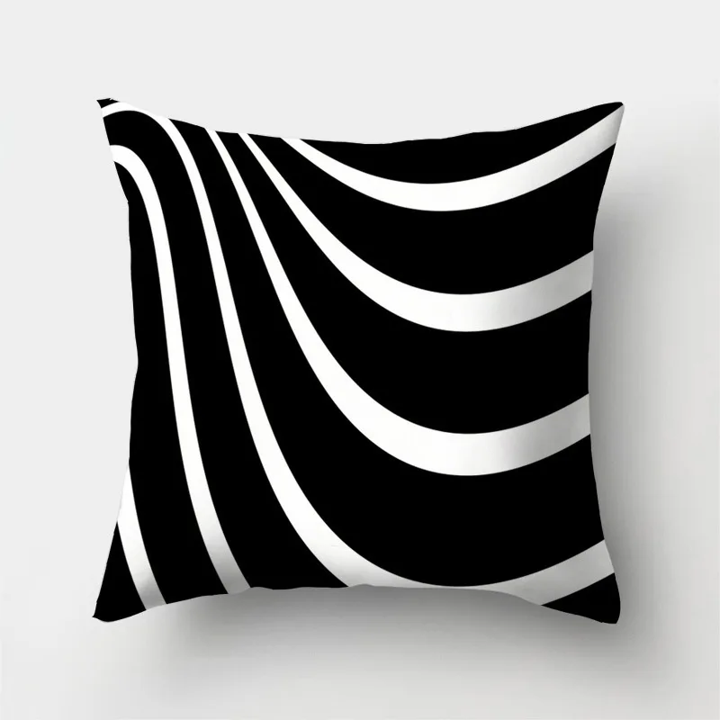 Скандинавский новый абстрактный полиэстер с геометрическим принтом наволочки