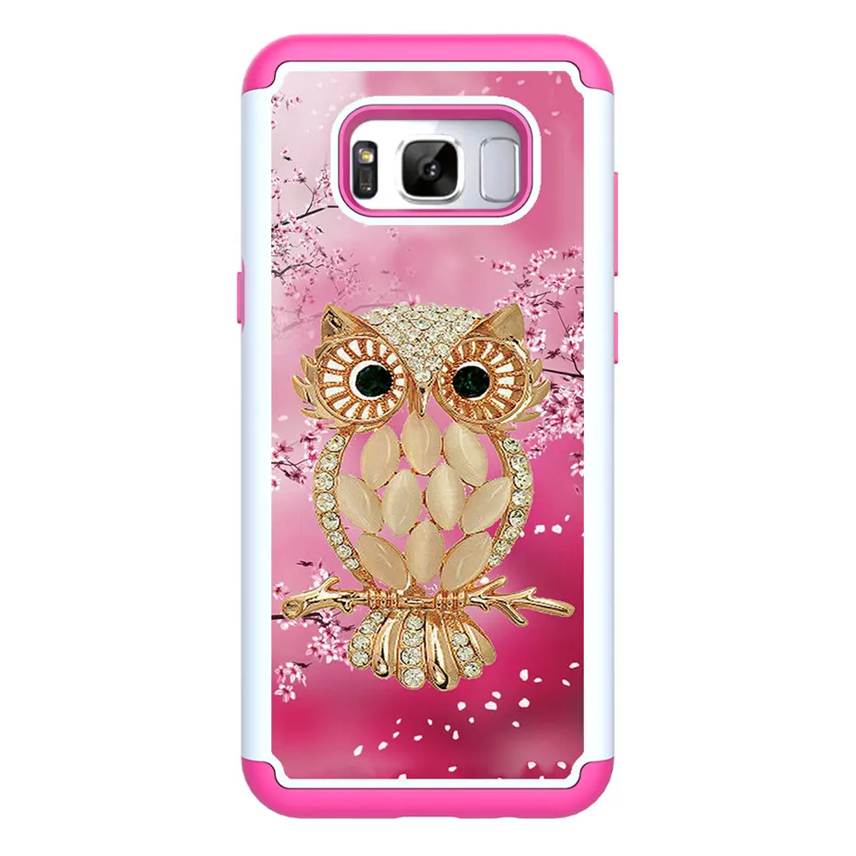 Shell Owl Чехол для LG lv3 K10 Stylo 4 5 K30 K40 V50 G8S G8 ThinQ Aristo 2 Plus PC+ Мягкий силиконовый держатель для мобильного телефона чехол Coque P03D - Цвет: Shell Owl