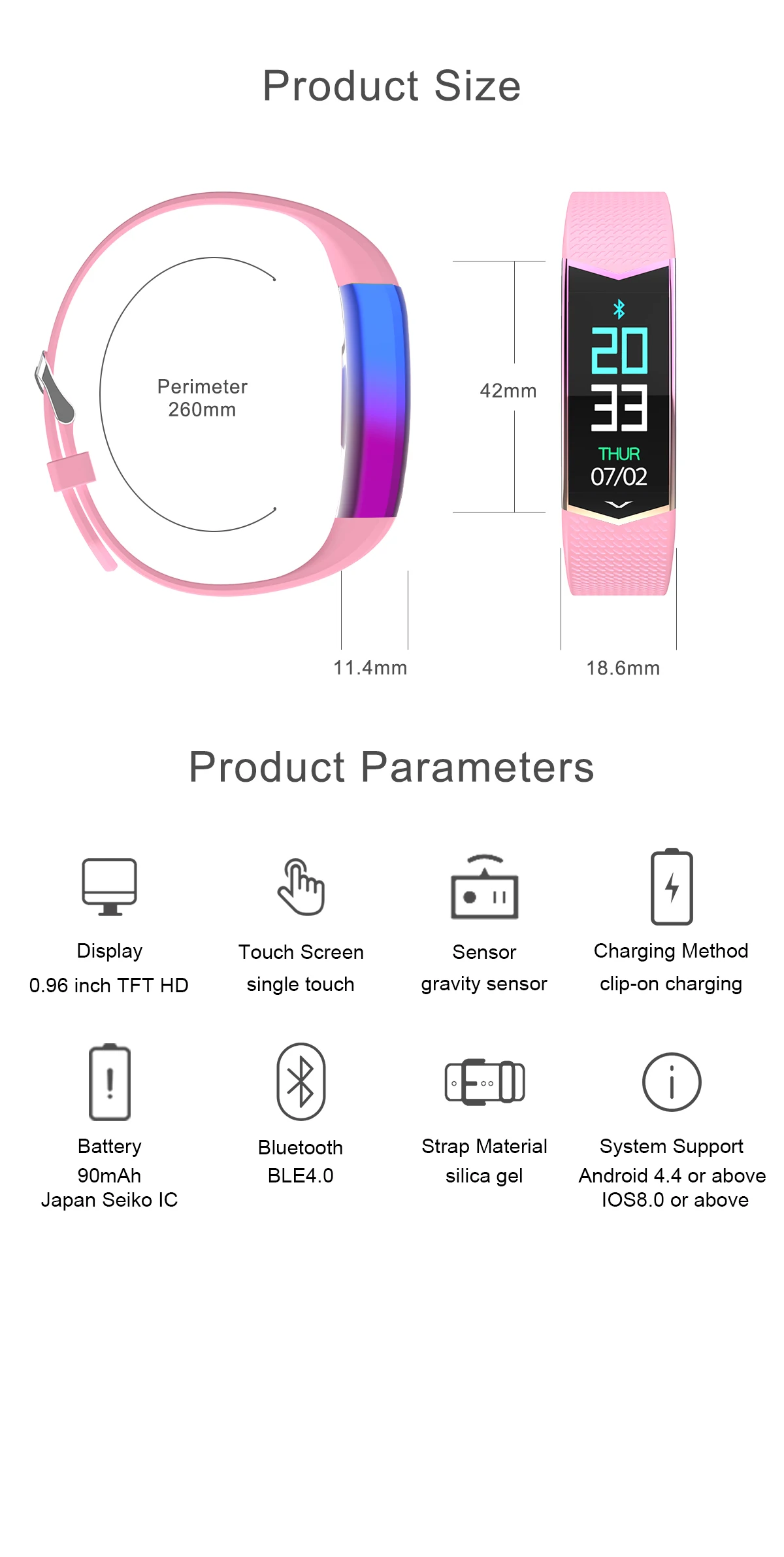 Умный Браслет Bluetooth Smart Band кровяное давление монитор сердечного ритма браслет для huawei Xiaomi Мужчины Женщины Дети подарки