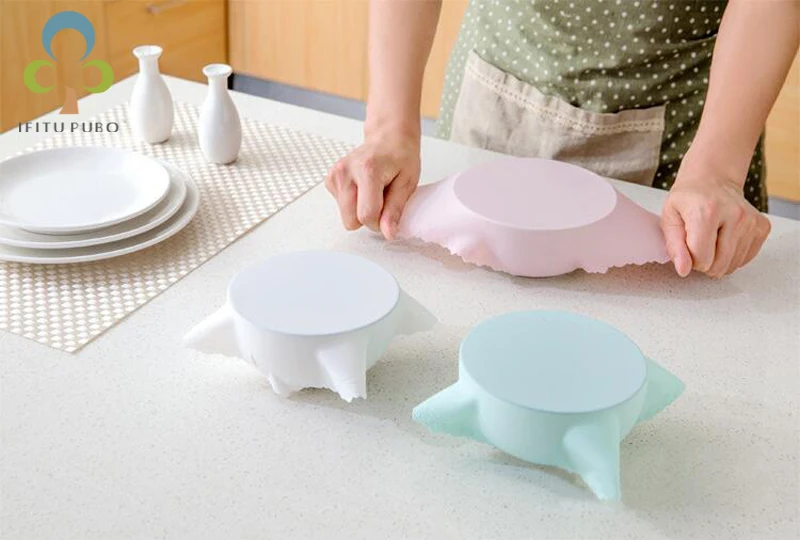 2 шт./лот силиконовая крышка для упаковки посуды микроволновой печи холодильника