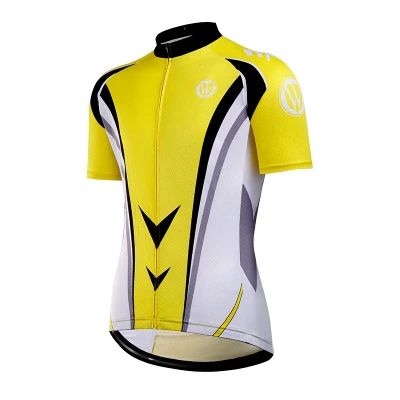 yellow Майки для велоспорта Одежда для верховой езды Дорога MTB велосипед короткий рукав Джерси велосипедная рубашка дышащий Быстросохнущий впитывающий одежда для езды - Цвет: yellow