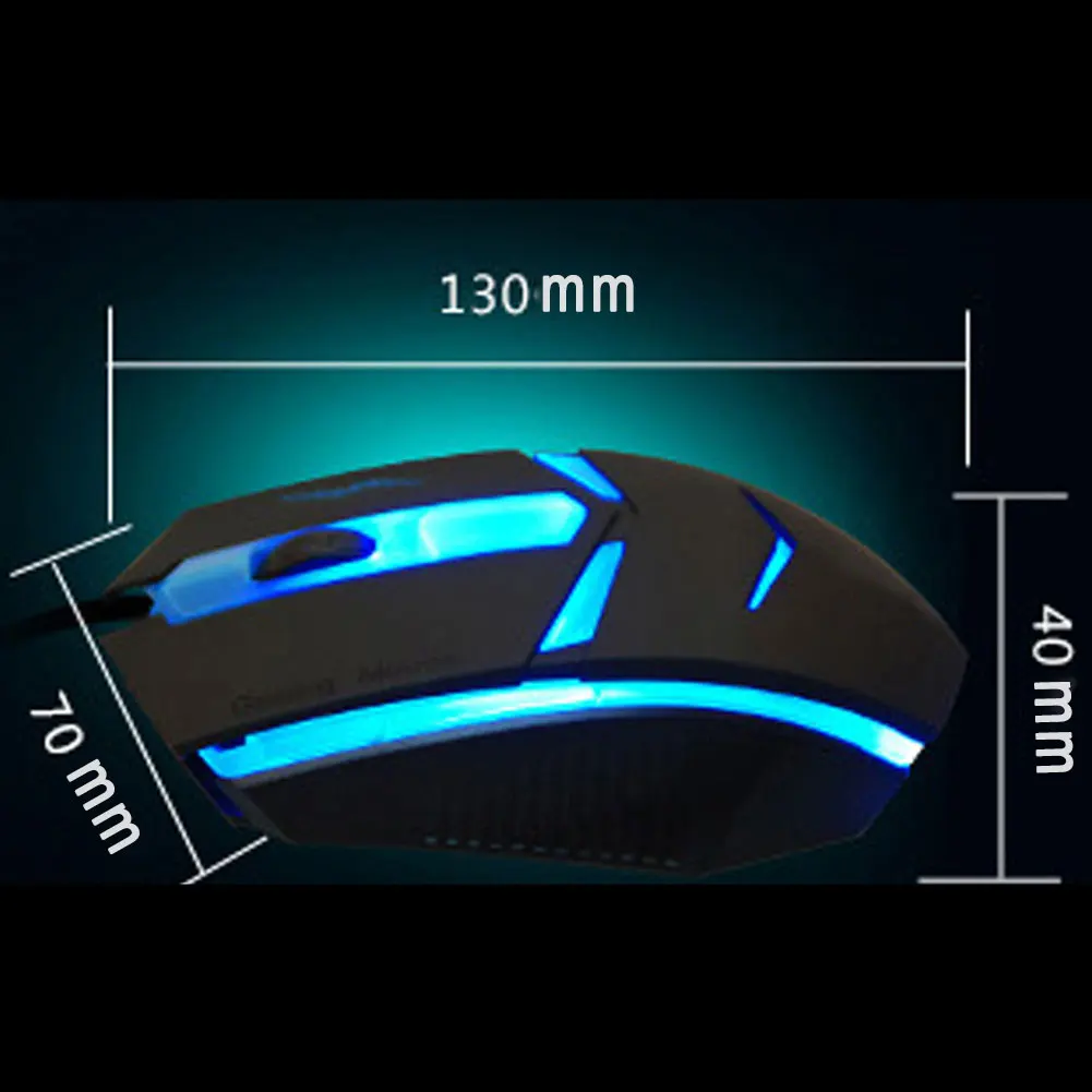 Оригинальный увеличить светящаяся игра мышь мягкая ручка интернет кафе