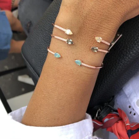 Женский браслет с подвеской из фианита 5 видов цветов Европейский США хит