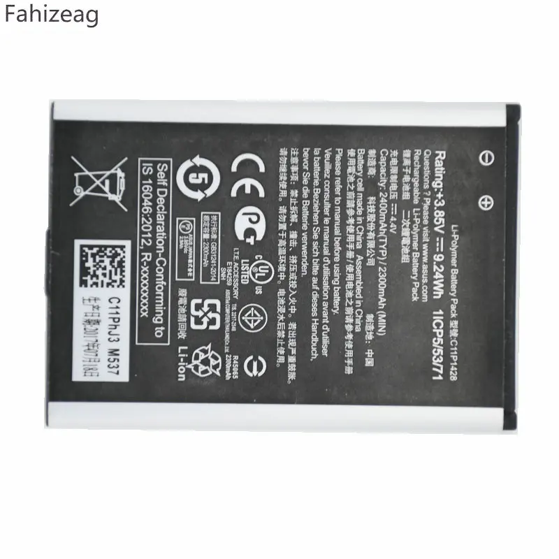 Сменный аккумулятор для телефона fahizeag 5 шт. 3 85 В 2400 мАч C11P1428 Asus Zenfone 2 Laser ZE500KL