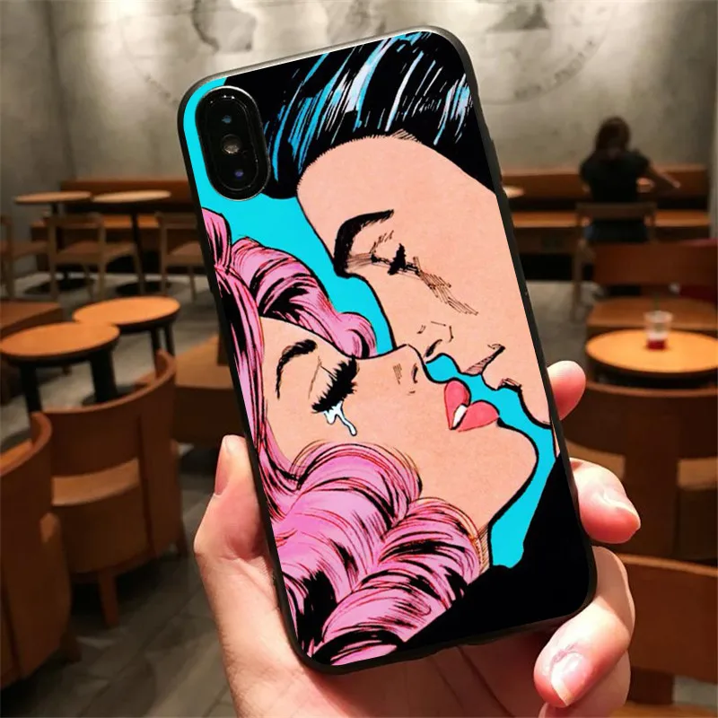 Плачет комиксов девушка картина поп Книги по искусству Turddemon Черные Волосы