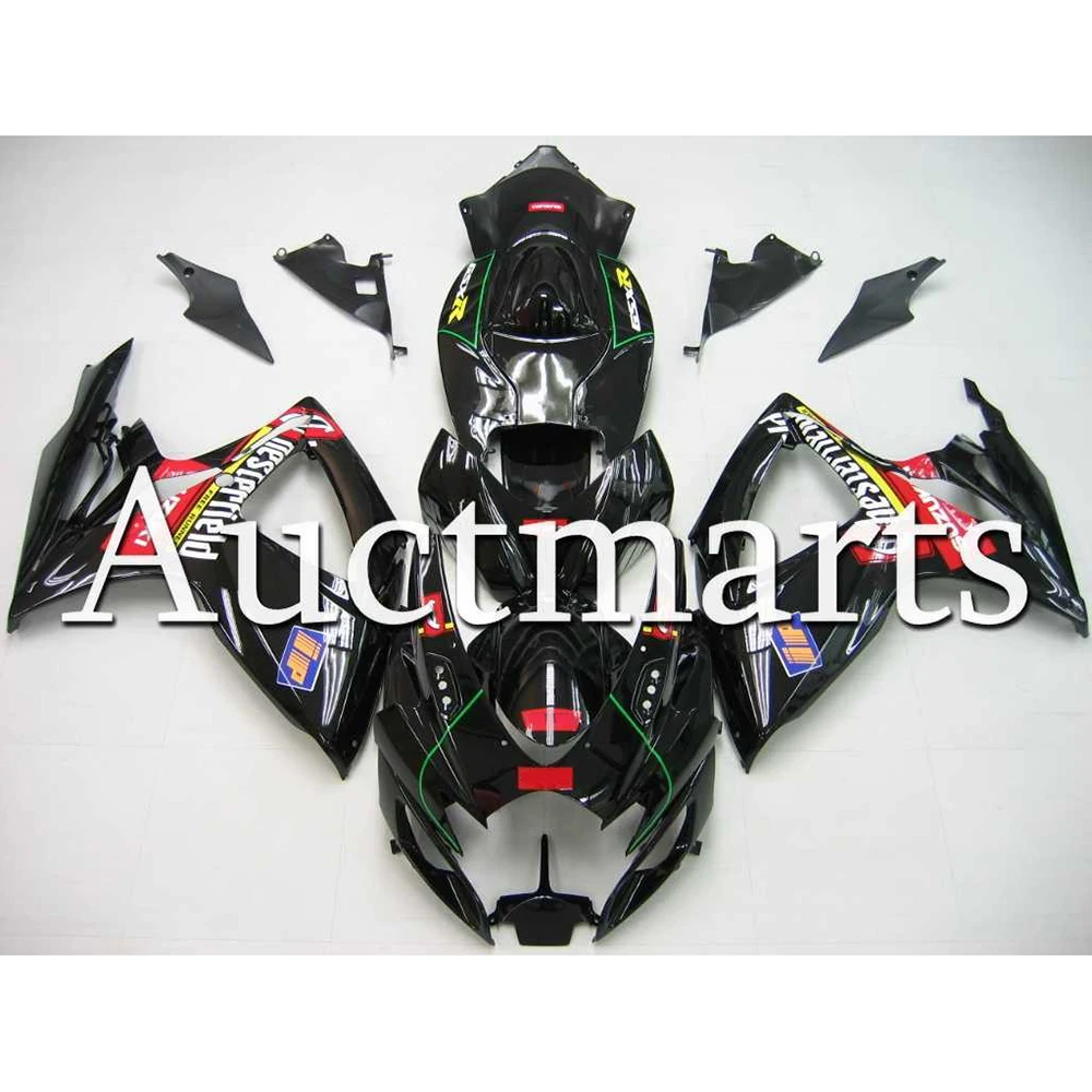 Блестящий черный обтекатель для Suzuki 2006 2007 GSX R600 R750 06 07 впрыска ABS Пластик