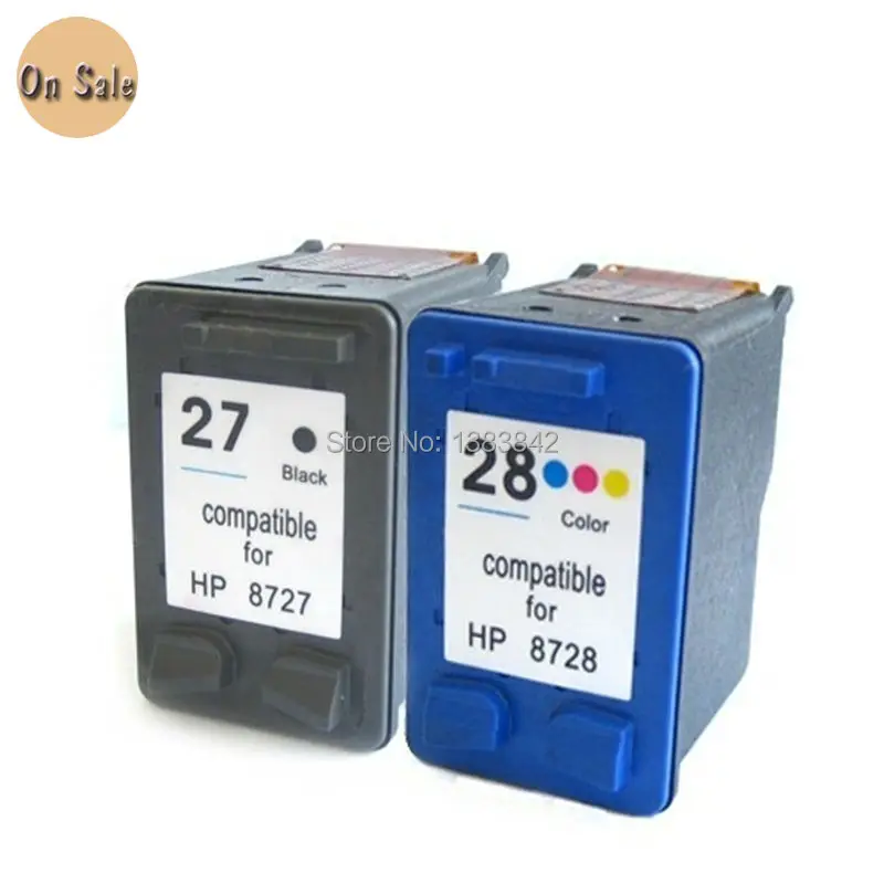 Hisaint для Hp 27 28 чернильный картридж hp чернилами Deskjet 3320 3325 3420 3535 3550 3650 3744 принтера