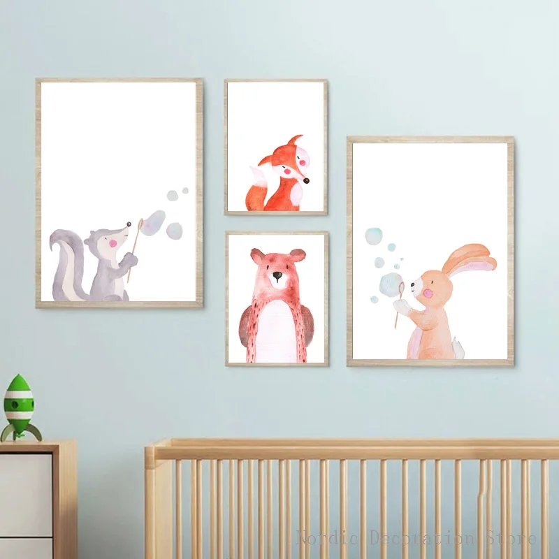 Nordic Стиль Дети украшения C Книги по искусству Ун Kinderkamer плакат детская комната
