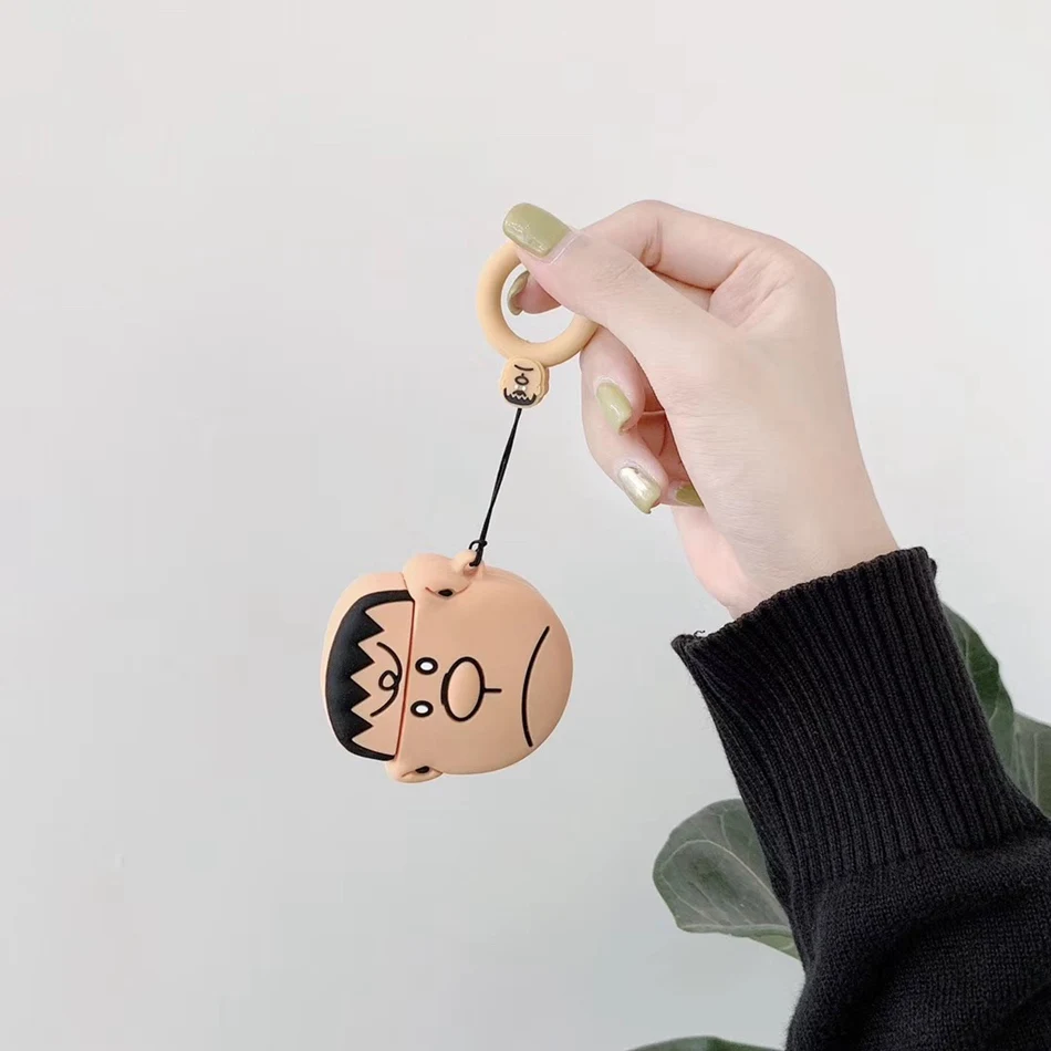 3D чехол для наушников s для AirPods 2 Чехол милый эльф мяч мультфильм для Apple Air Pods Защитная крышка для Earpods чехол для наушников кольцевой ремешок