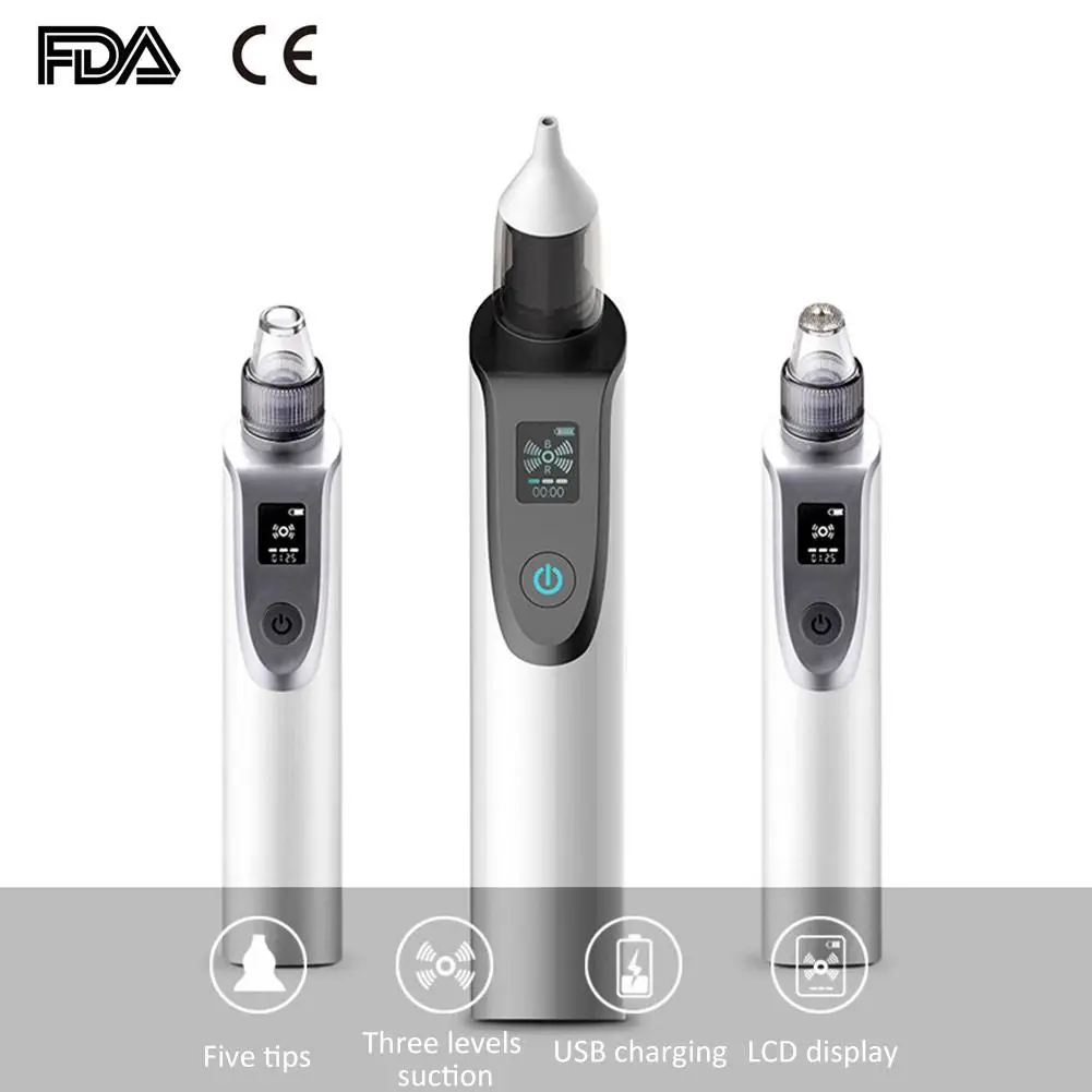 

Назальный аспиратор, Электрический Назальный аспиратор для новорожденных, очиститель носа для взрослых, средство для удаления черных точе...