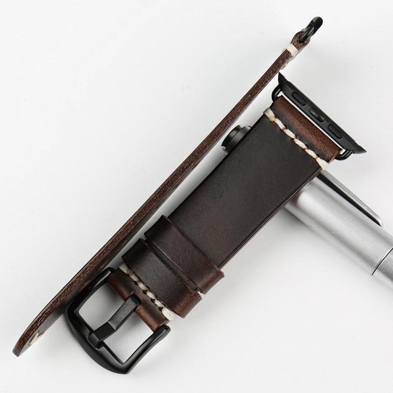 Top Leather Strap For Apple Watch Band 45mm 41mm 44mm 40mm 42mm 38mm Series 7 6 SE 5 4 3 iWatch Bracelet Watchband
