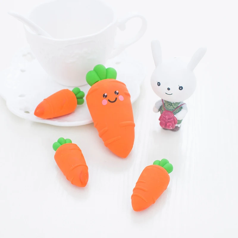 

Симпатичный резиновый ластик морковь, школьные призы, рекламный подарок, канцелярские принадлежности