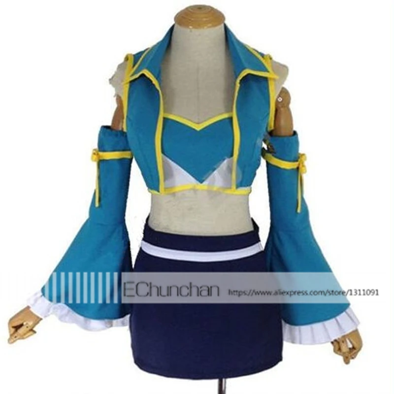 Новое поступление 2017 косплей-костюм Люси из аниме Волшебный хвост костюм для