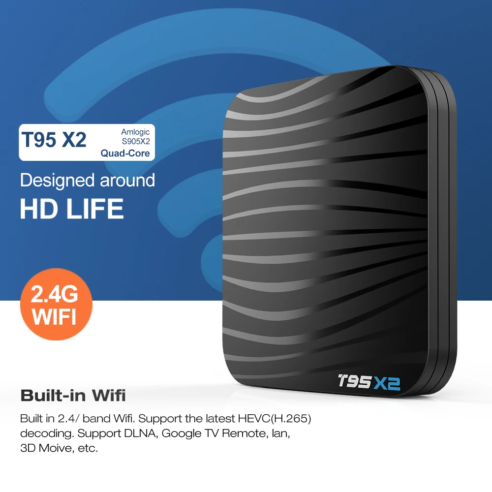 XGODY T95X2 4K Smart Android tv Box медиаплеер Amlogic S905X2 цифровой ТВ-приставка высокая скорость USB