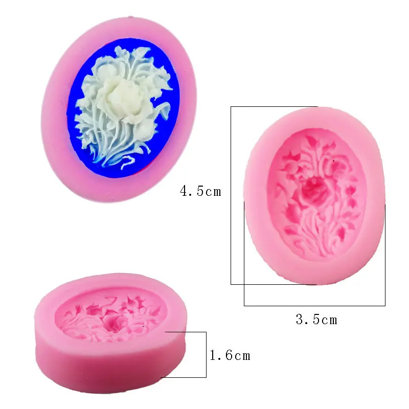 3D силиконовая форма в виде цветка розы формочки для помадки инструменты