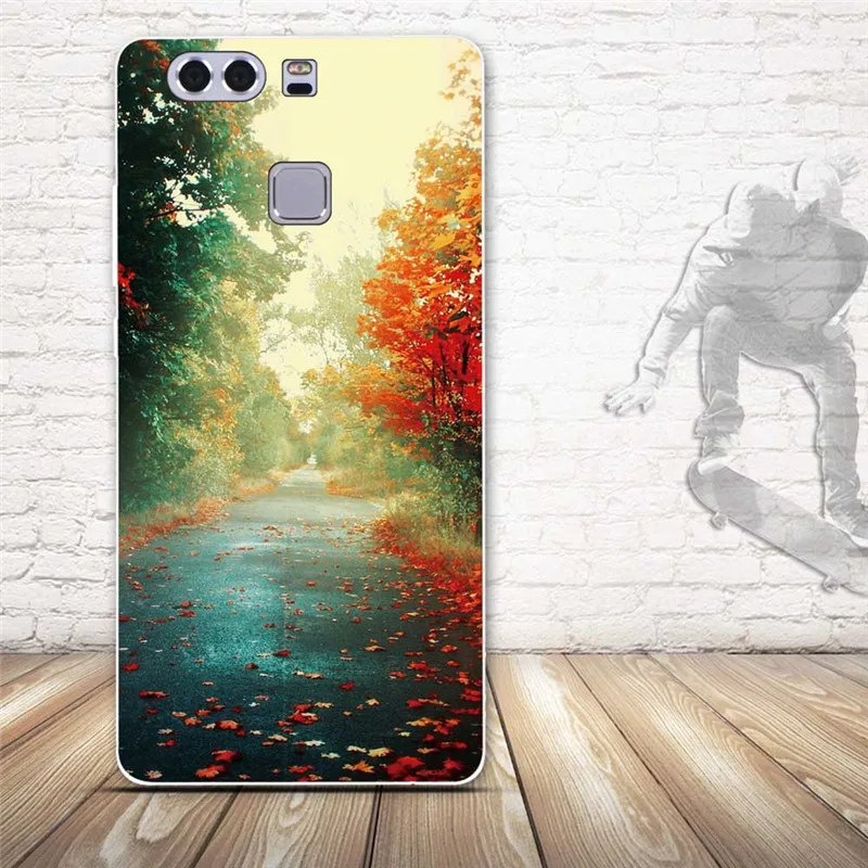 Чехлы из ТПУ чехол для Huawei P9 Чехол мобильного телефона мягкого силикона Fundas EVA-L09