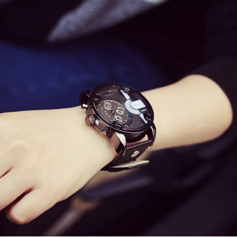 2016 Спорт Армия Д Марка Стиль Большой Циферблат Кварцевые Наручные Часы для