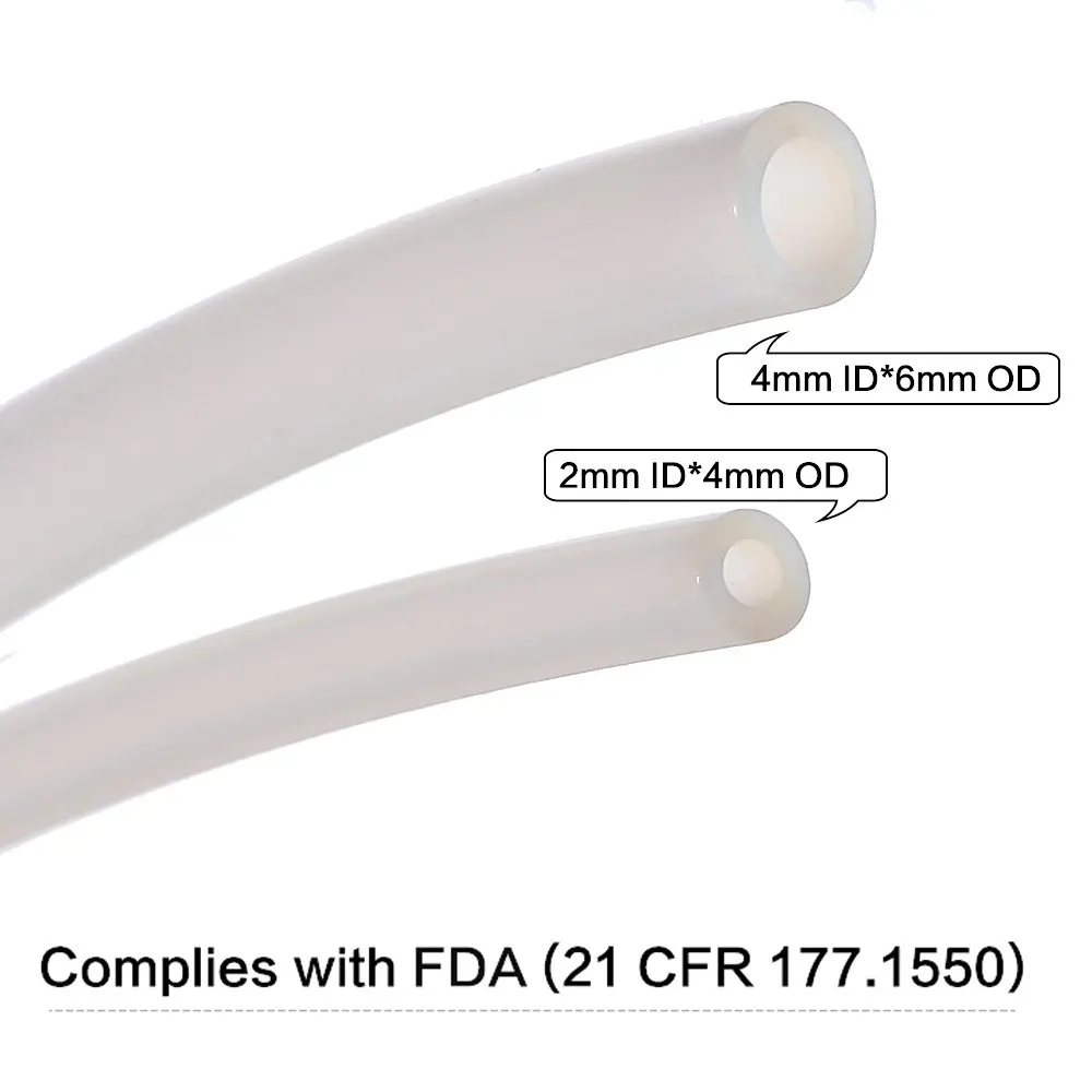 1 м PTFE трубка чистая тефлоновая труба для J head hotend RepRap Rostock Bowden горло экструдера