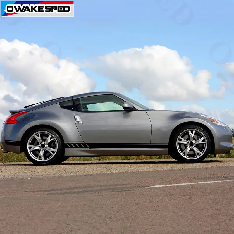 Для Nissan 370Z Cooper Спортивная наклейка в полоску на гоночную дверь автомобиля