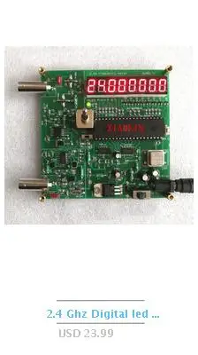 Dykb 2,4 ГГц цифровой светодиодный счетчик частоты кварцевого осциллятора тест 8-разрядный светодиодная цифровая трубка