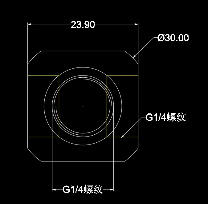 BYKSKI G1/4 ''X3 X4 3-Way 4-Way кубические медные адаптеры водяное охлаждение Аксессуары Фитинги многоканальный