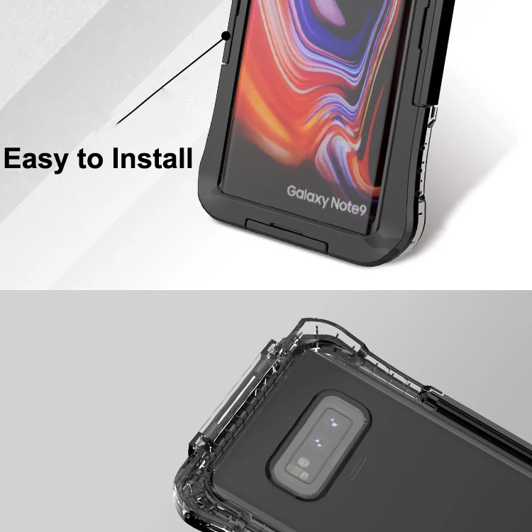IP68 Водонепроницаемый чехол для samsung Galaxy S10 Plus S10e S8 Note 10 9 S7 edge, водостойкий Чехол для дайвинга, прозрачный противоударный чехол 360