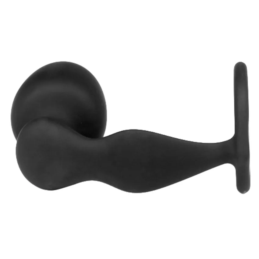 Анальная пробка с замком для пениса кольцо массажа простаты силиконовая