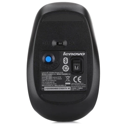 Беспроводная мышь LENOVO N130 Bluetooth черный/оранжевый поддержка официальной проверки