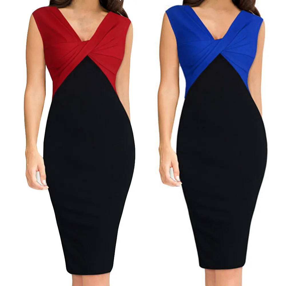 Женские летние платья однотонные для девочек vestidos модное лоскутное сложное без