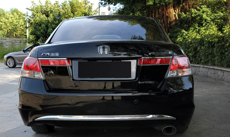 Для Honda Accord 2008 2009 2010 2011 2012 2013 ABS задний светильник абажур для лампы с металлическим каркаксом отделка хвост светильник бровей Стикеры автомобильные аксессуары 2 шт