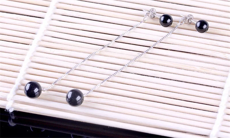 SexeMara Silver Black Red Earrings Ladies Temperament Long Section Of High-Quality Jewelry Manufacturers Wholesale | Украшения и