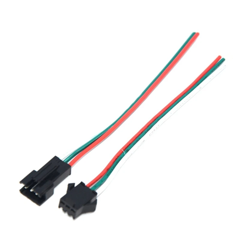10 пар 3pin Штекерный и гнездовой RGB Разъем светодиодной ленты 15 см JST кабель для WS2811