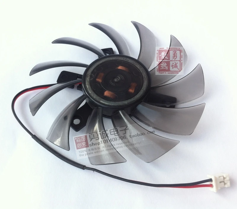 Новый вентилятор охлаждения T128010SM 0.20A 2Pin заменяемый для Nvidia 9600GT ATI HD5870 GTX460 N470SO N580UD