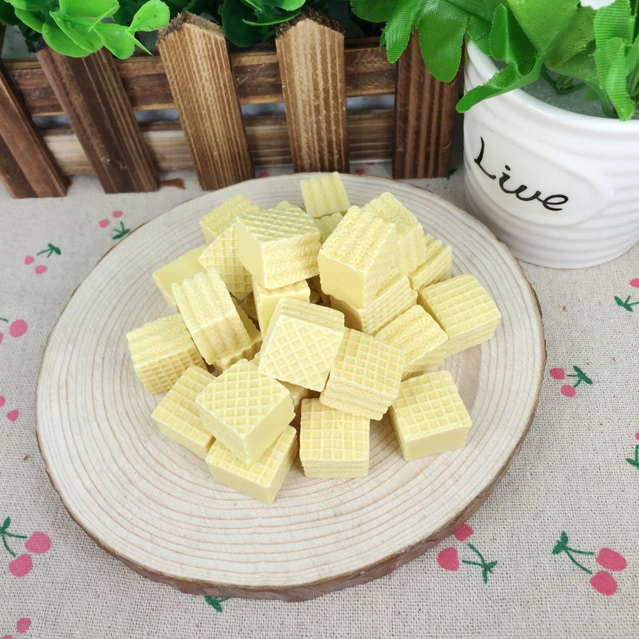 Flatback DIY Миниатюрный Кабошон из шоколадной смолы с плоским основанием для