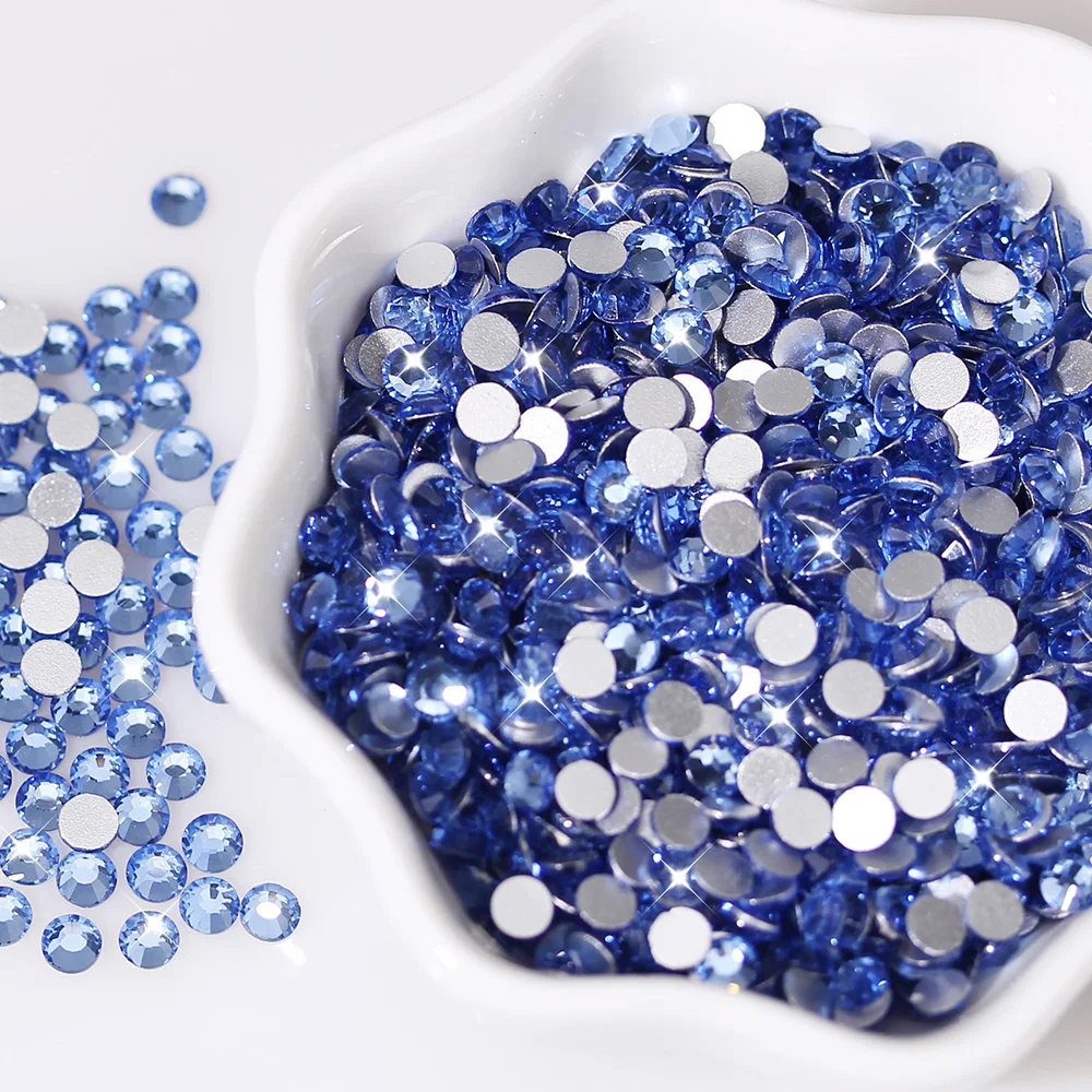 Nail Rhinestones And Gems Non Hotfix Flatback For Crafts Round Glass Shapes R006 | Красота и здоровье
