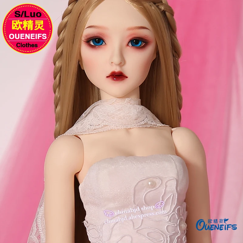 BJD SD кукольная одежда 1/3 A без бретелек воротник обернутый грудь шифоновое платье