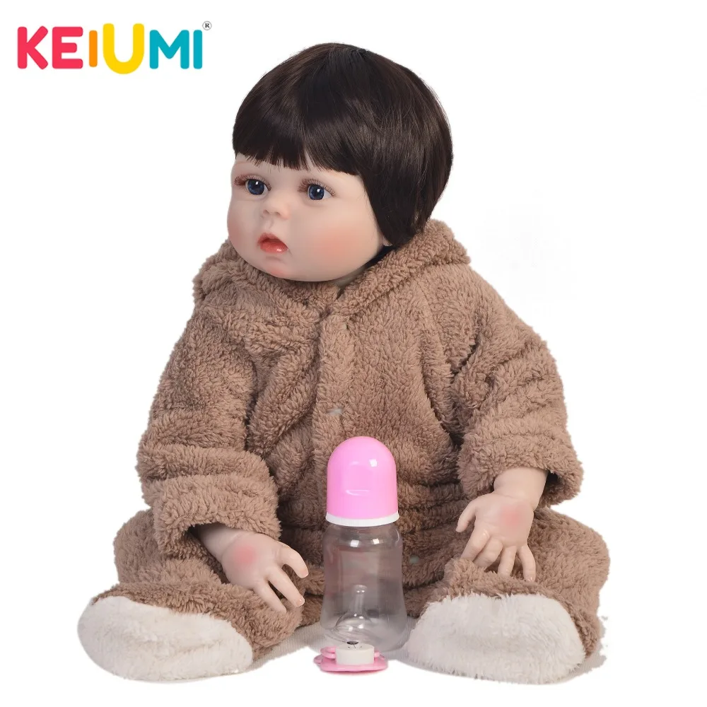 Реалистичная кукла реборн KEIUMI для косплея 23 дюйма силиконовая виниловая Кукла