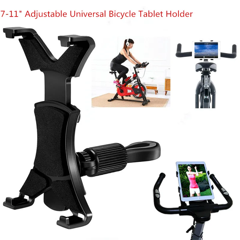 Suporte para Ipad Nova Polegada Ajustável Bicicleta Universal Tablet Mount Holder Stand Máquina Funcionando 2 9.7 Titular 7-11