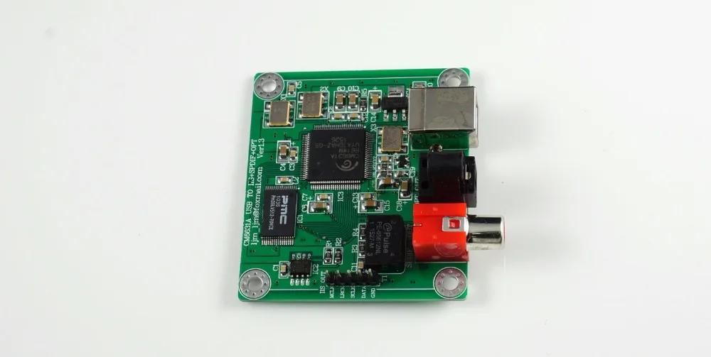 CM6631A USB для коаксиального оптического волокна SPDIF I2S преобразователь плата DAC 24 бит