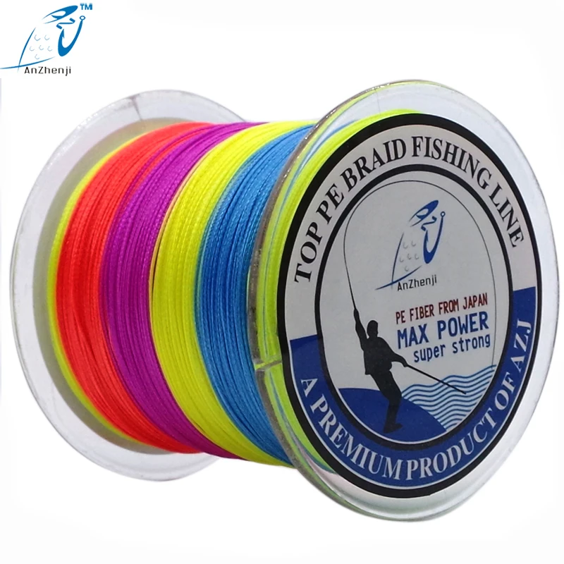 

Wholesale 2017 Anzhenji 8 STRANDS 300M Power Strong 8PLYS Japan Multifilament PE 8 Braided Fishing Line 15 40 60 80 120 200LB