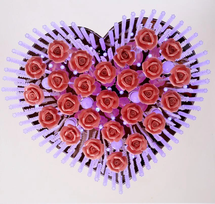 Романтический светодиодный светильник HAIXIANG потолочная лампа с дистанционным