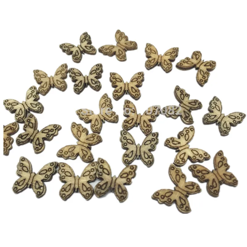 

1000pcs 10x11mm Wood Butterfly Embellishments Crafts Toppers Cardmaking Scrapbooking