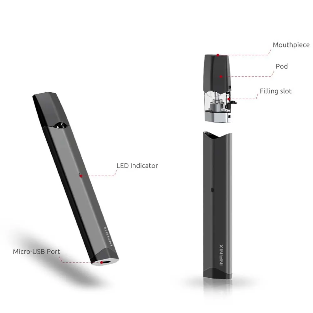 Оригинальный набор SMOK INFINIX vape pod встроенный аккумулятор 250 мАч емкость 2 мл вейп