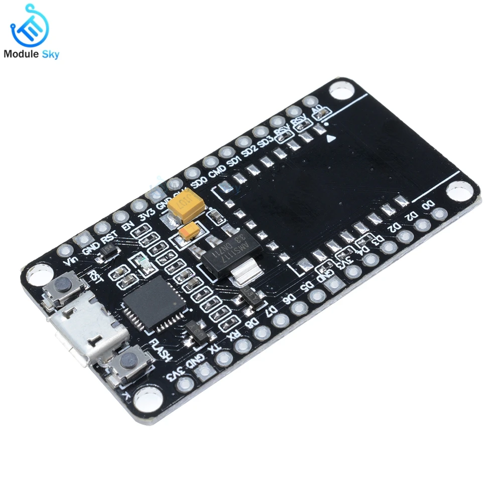 Беспроводной модуль Wi Fi для NodeMCU ESP8266 USB ESP 12E/F CP2102 Интернет питание постоянного