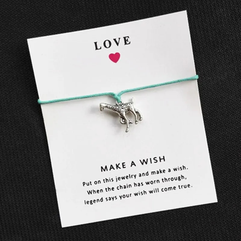 Новое поступление милые Handchain поздравительной открыткой с рисунком жирафа