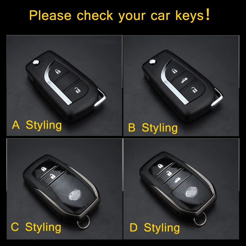 2017 Новый Корова Кожа Ключа Автомобиля Чехол Обложка ДЛЯ 2014-2016 TOYOTA CAMRY КОРОНА ПРАДО