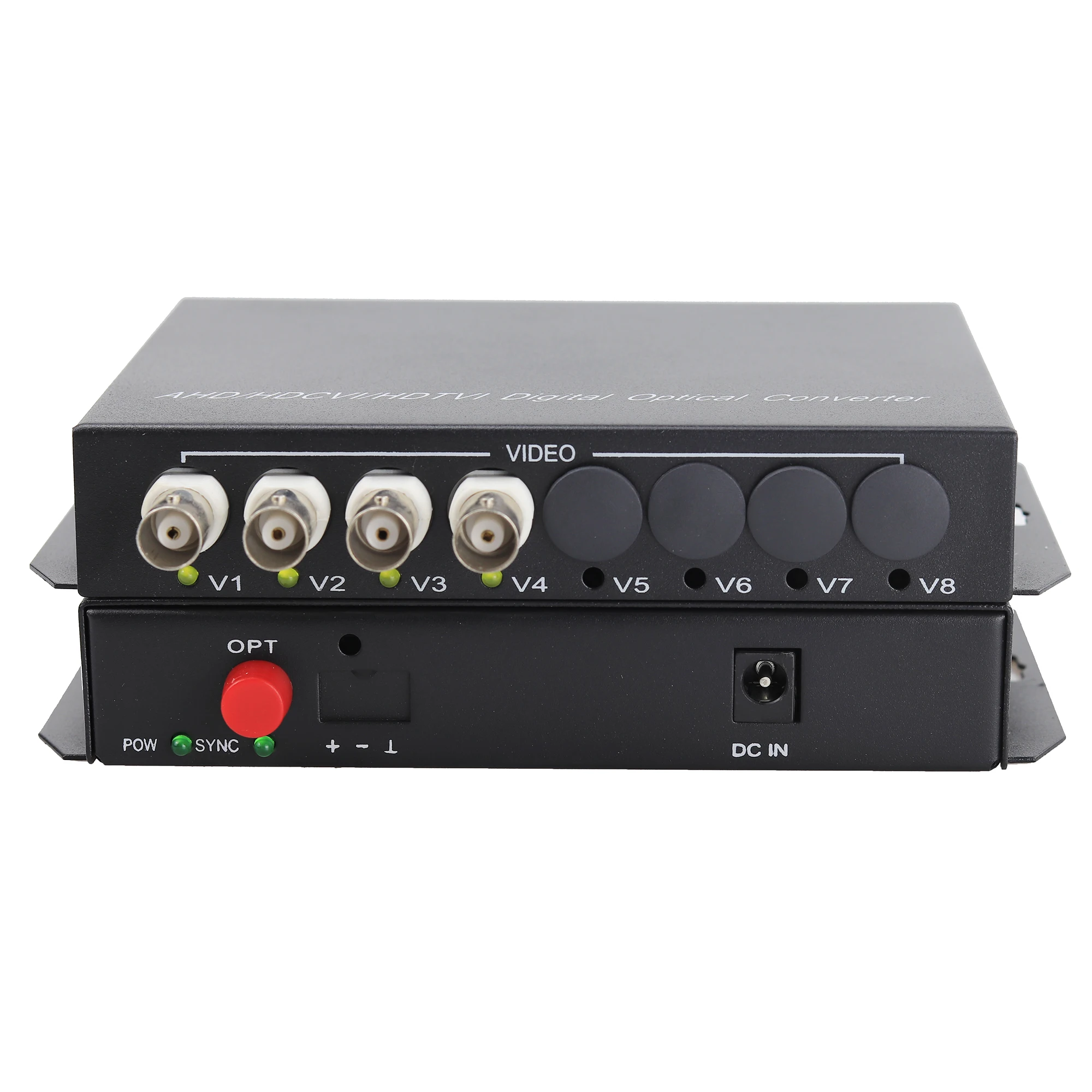 20 км AHD CVI TVI видео волоконно оптический преобразователь 4 канала HD 720P 960P