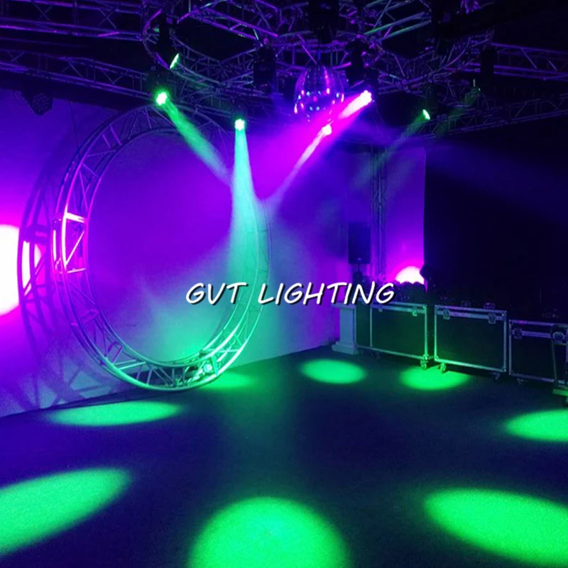 RGBW 4в1 7x12 Вт Zoom LED Mini Wash/Beam Light DMX512 Moving Head Профессиональный DJ диско бар Вечеринка шоу