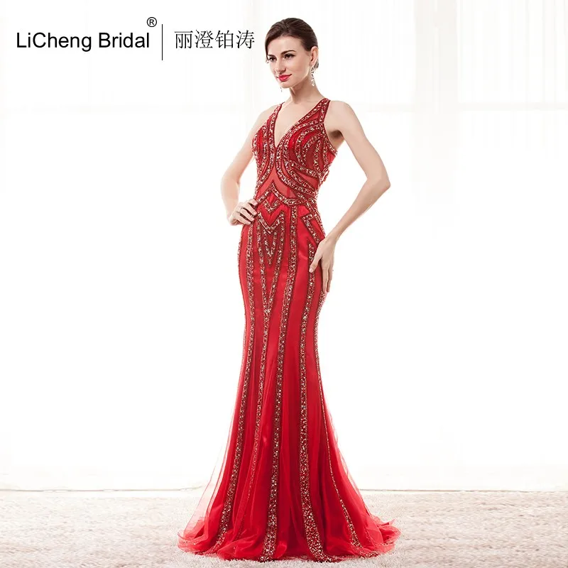 2016 нестандартного размера русалка спинки vestido де феста бургундия блестками