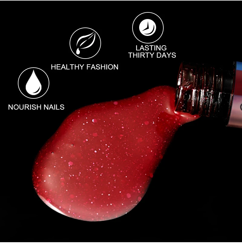 Гель лак для ногтей Полупостоянный Светодиодный УФ гель 5 мл отмачиваемый